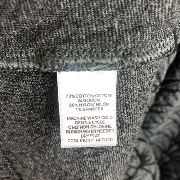LOFT Shell Print Knit Mini Dress | Grey | Size 8 - Picture 9 of 10